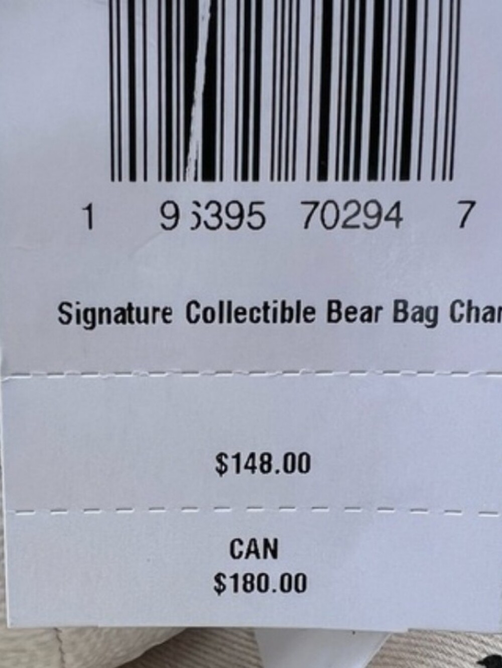 Coach Bear NWT Leather Bag Charm / Keychain Chalk Gold Tone - Picture 3 of 5